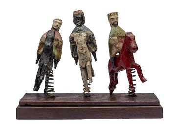 The Three Kings on springs sculpture