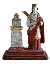 Saint Barbara sculpture by Francisco Rivera