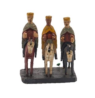 The Three Kings sculpture by Florencio Cabán