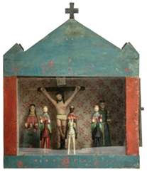 Niche with Saints sculpture