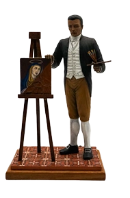 Portrait of José Campeche y Jordán sculpture