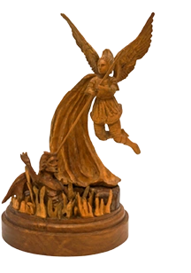 Saint Michael Archangel sculpture