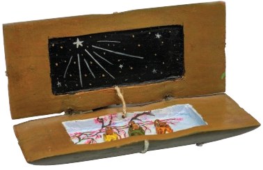 The Three Kings Inside a Pastel de Plátano by José René Rivera