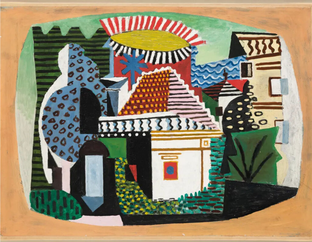 Picasso painting, Landscape of Juan-les-Pins