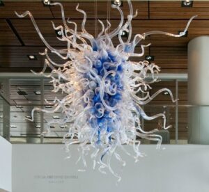 Dale Chihuly glass chandelier