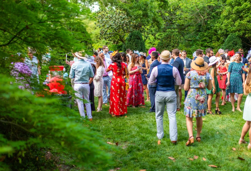 Young supporters of the Mint gathering for Derby Days