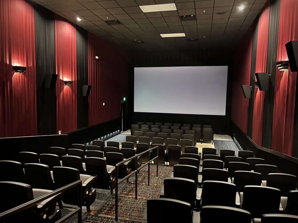Interior of movie theatre