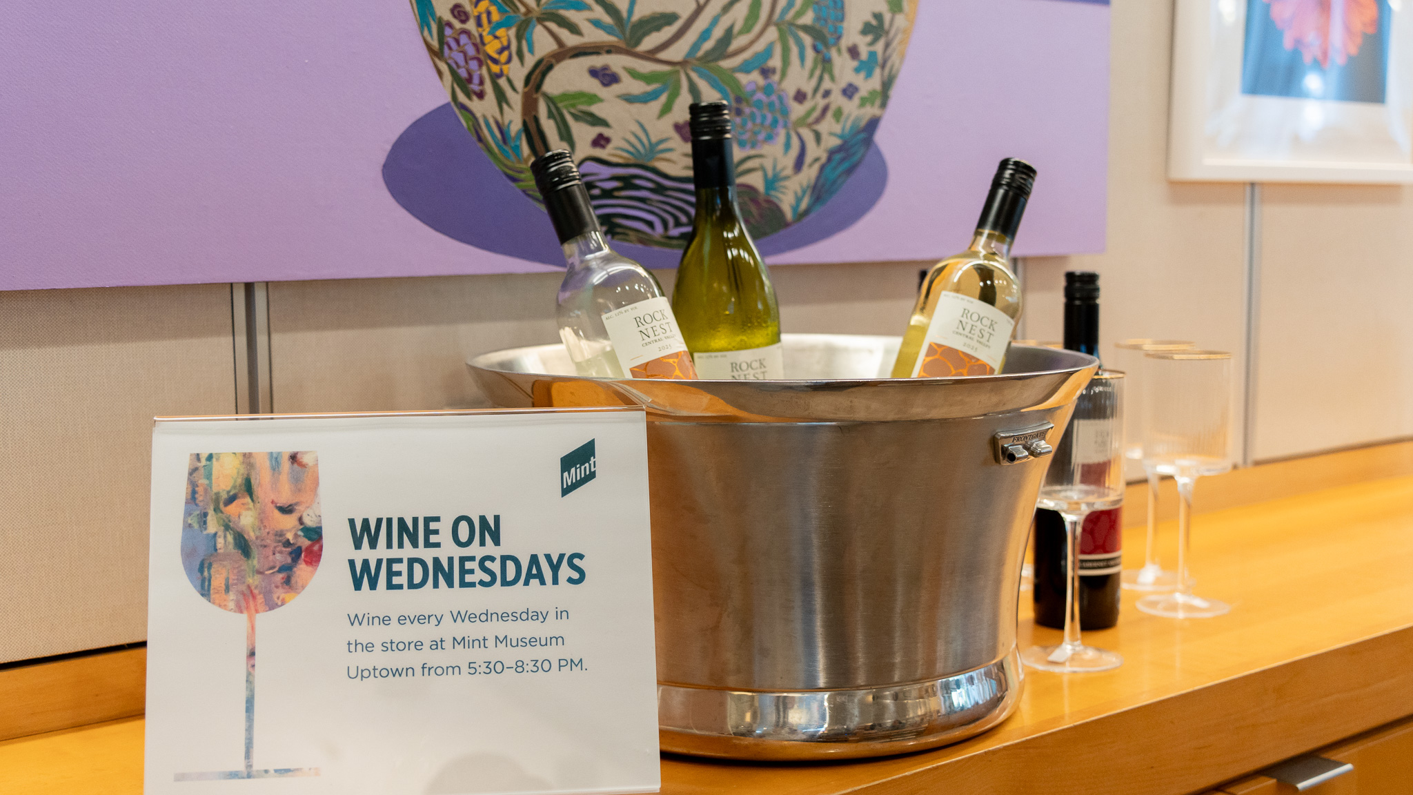 Wine on Wednesdays event image from Culture + museum calendars.